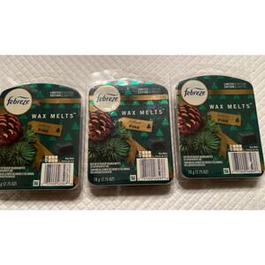 Febreze Fresh Cut Pine Wax Melts Limited Edition 3 Packs, 6 cubes in each pack